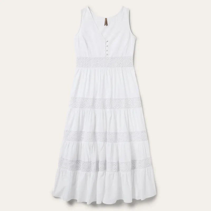 White Cotton Lawn Sleeveless Dress sold by Stetson