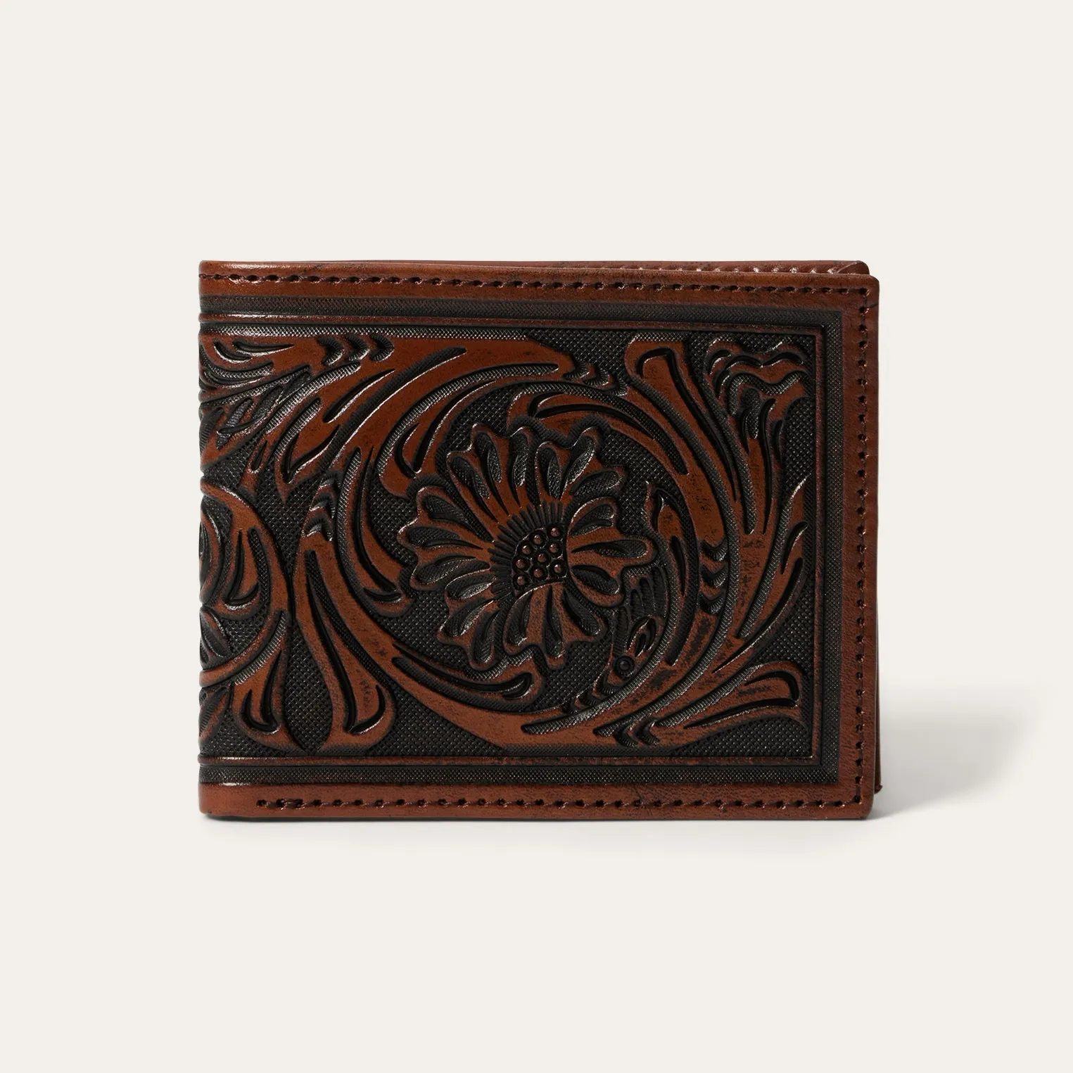 Tooled Bi-Fold Wallet sold by Stetson