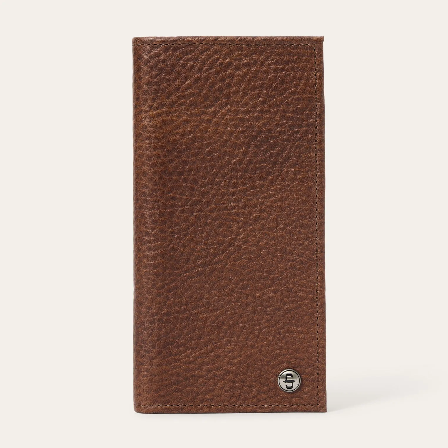 Bison Leather Stetson Rivet Checkbook Wallet sold by Stetson