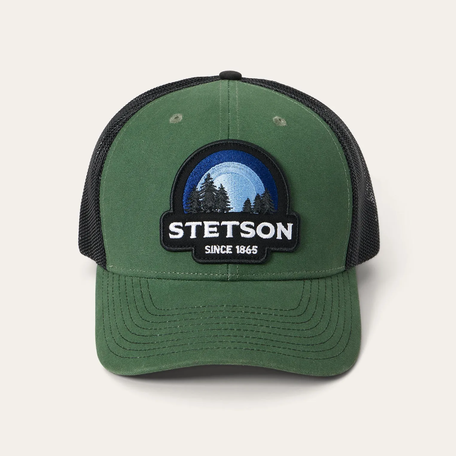 Olive Sunset Trucker Cap sold by Stetson