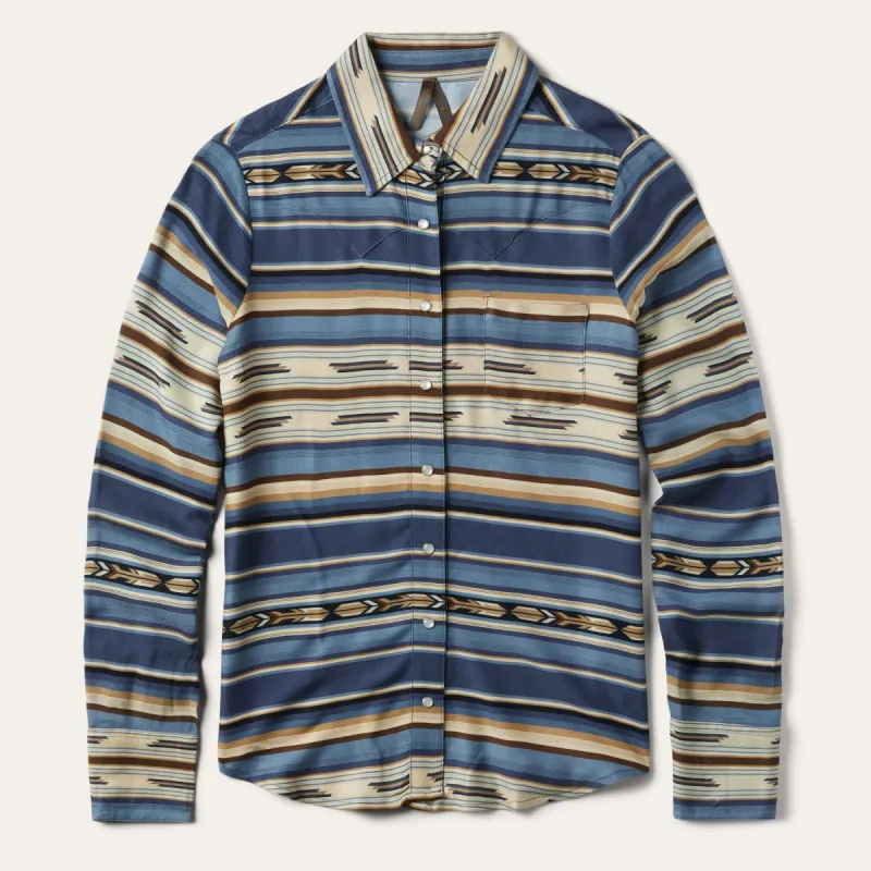 Indigo Serape Print Shirt sold by Stetson