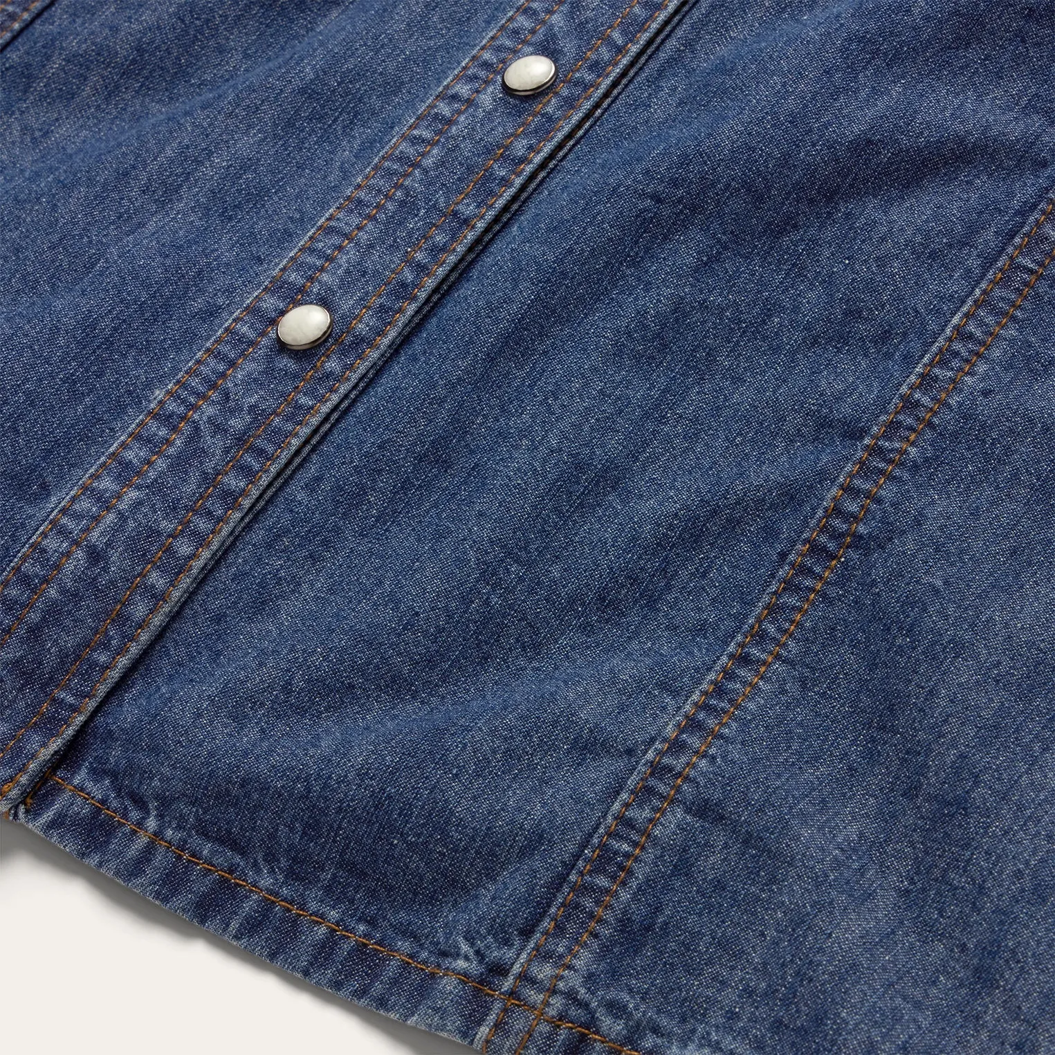 Dark Blue Denim Shirt Dress sold by Stetson product image thumbnail 5