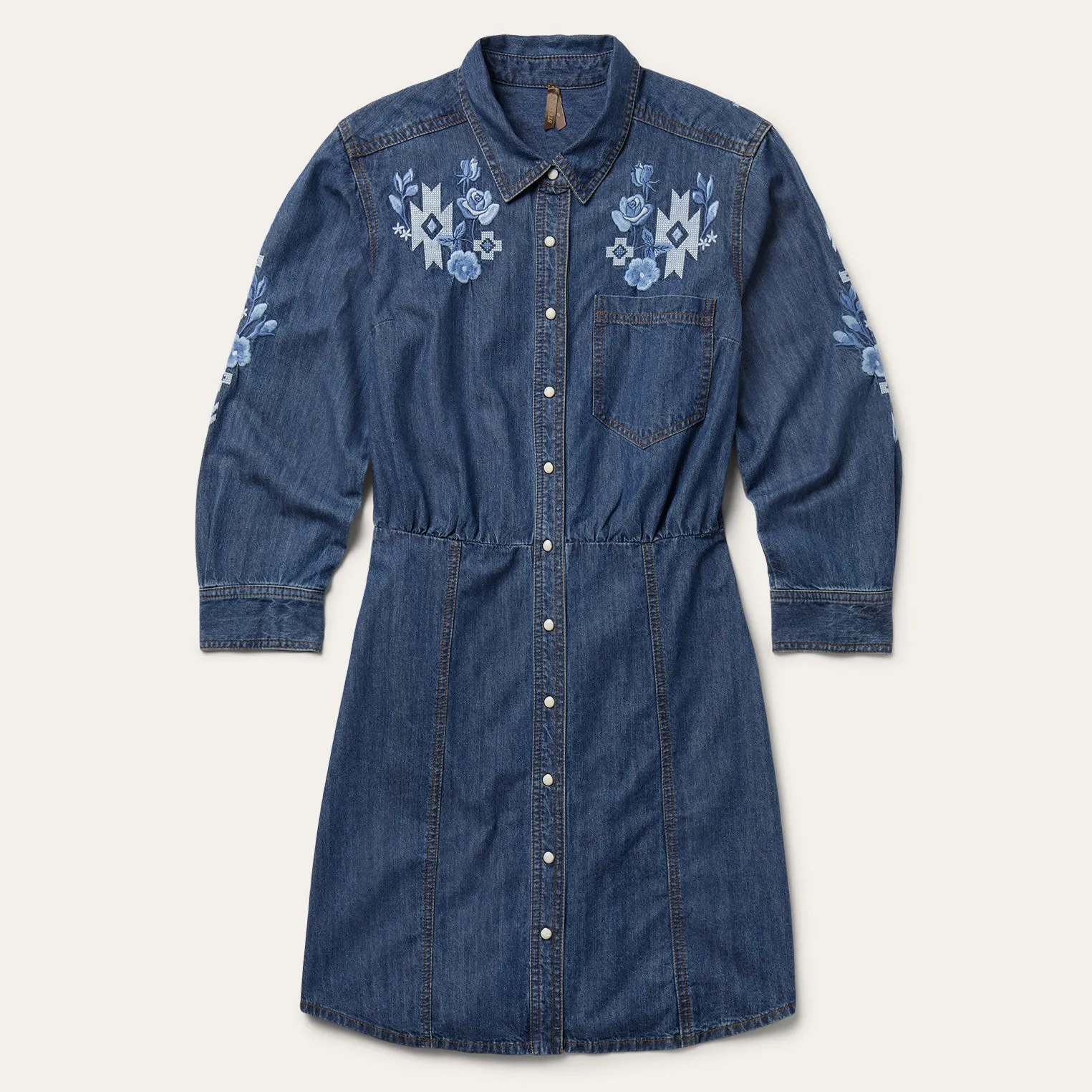 Dark Blue Denim Shirt Dress sold by Stetson