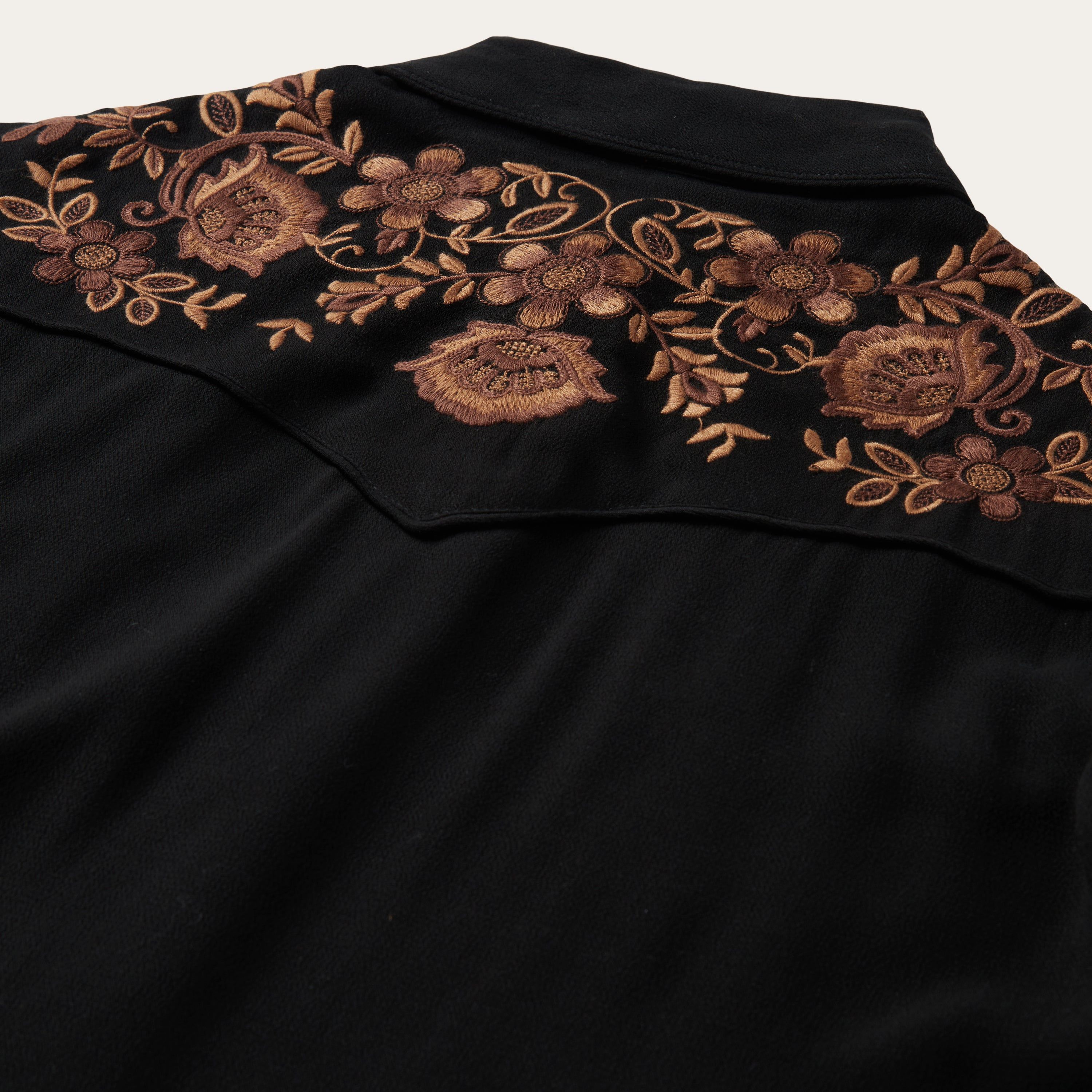 Khaki Faux Suede Western Shirt sold by Stetson product image thumbnail 4