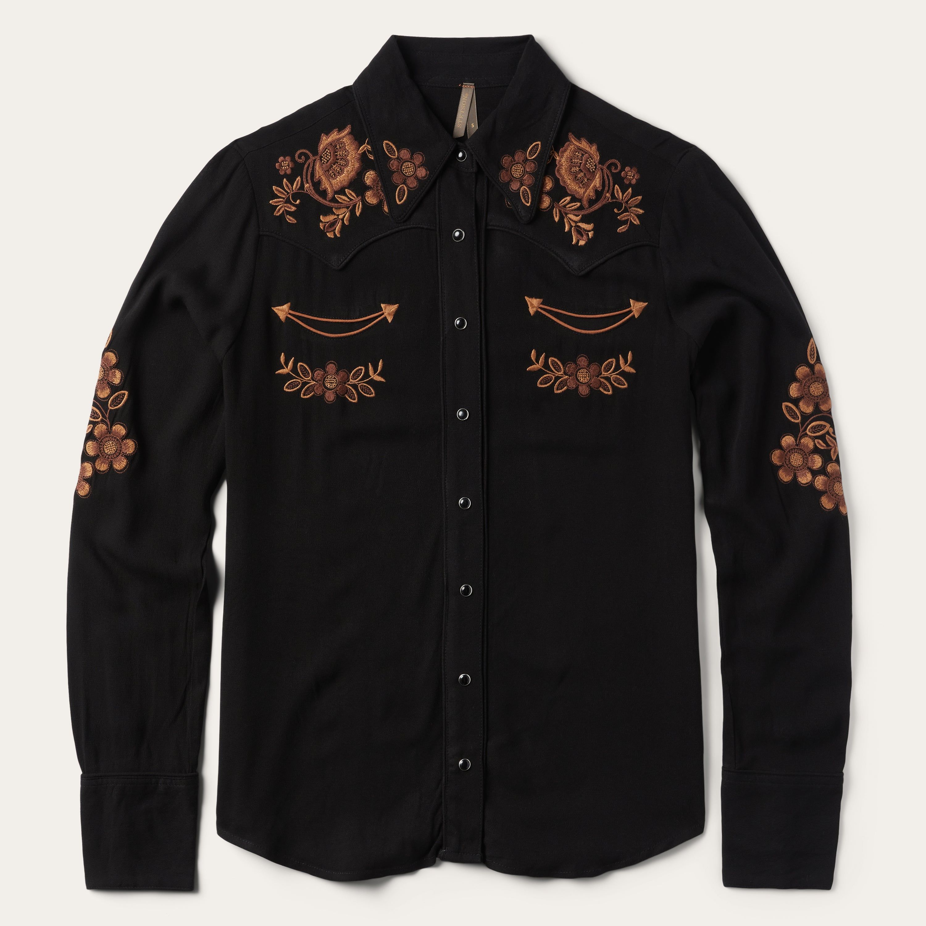 Khaki Faux Suede Western Shirt sold by Stetson