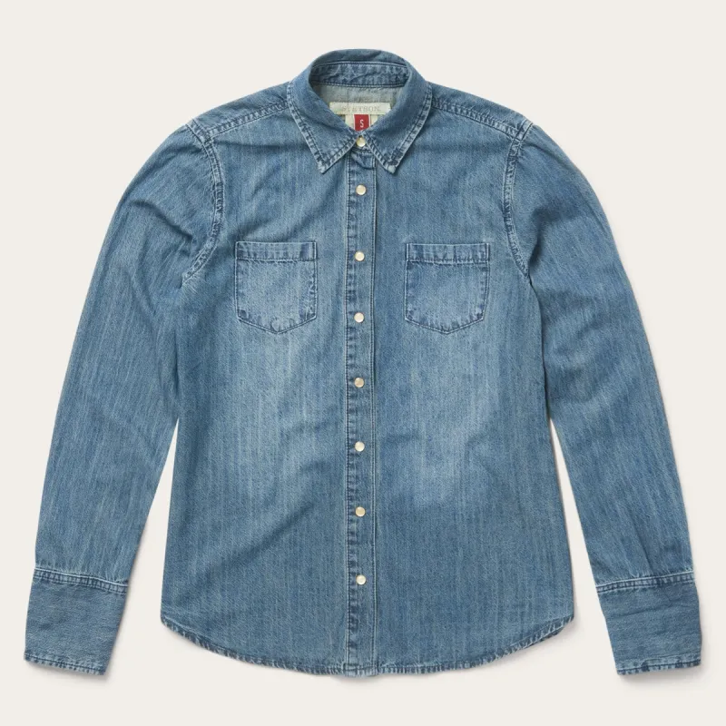 Boxy Western Denim L/S Shirt | Parallel