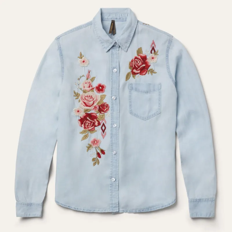 Long-Sleeved Embroidered Shirt sold by Stetson