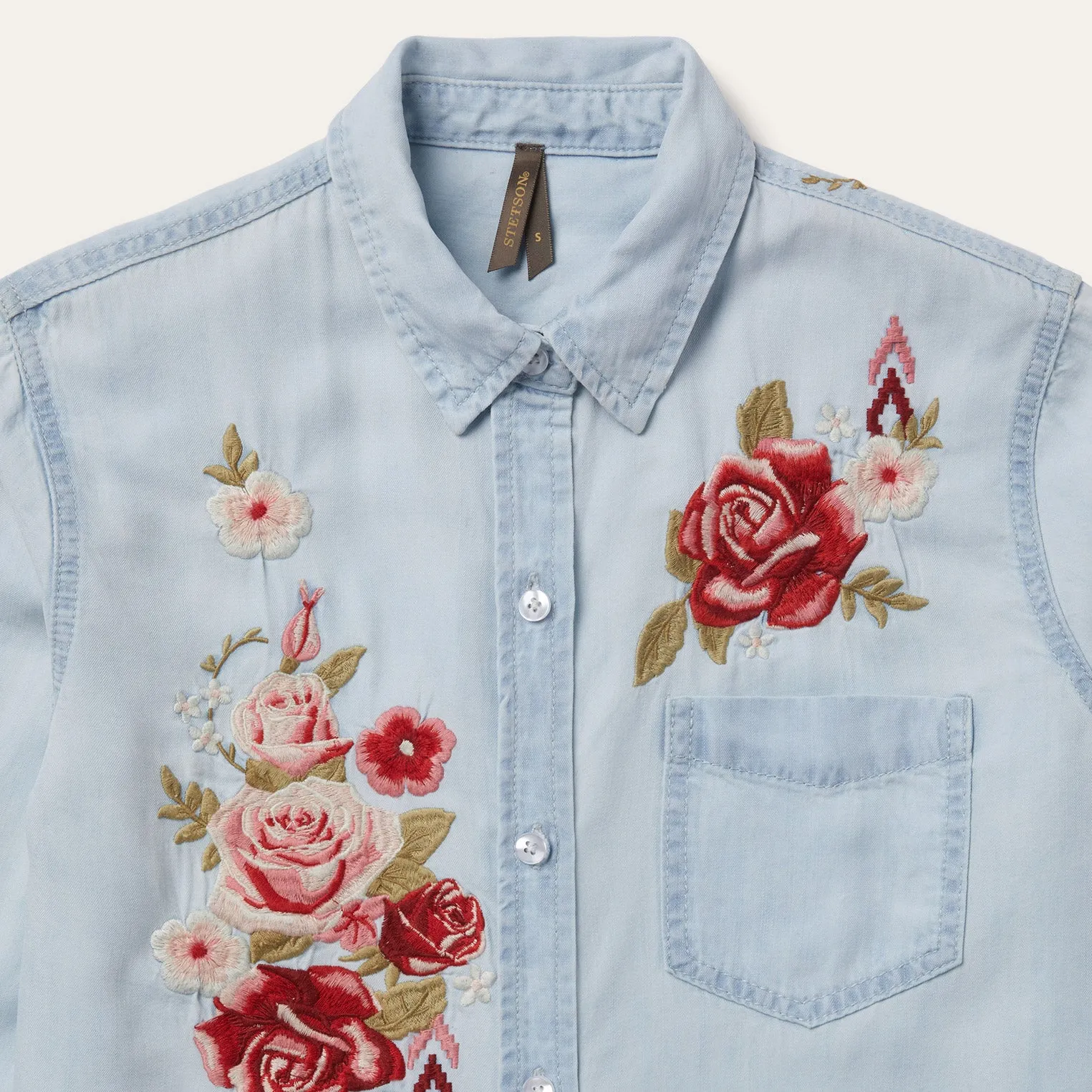 Long-Sleeved Embroidered Shirt sold by Stetson product image thumbnail 3