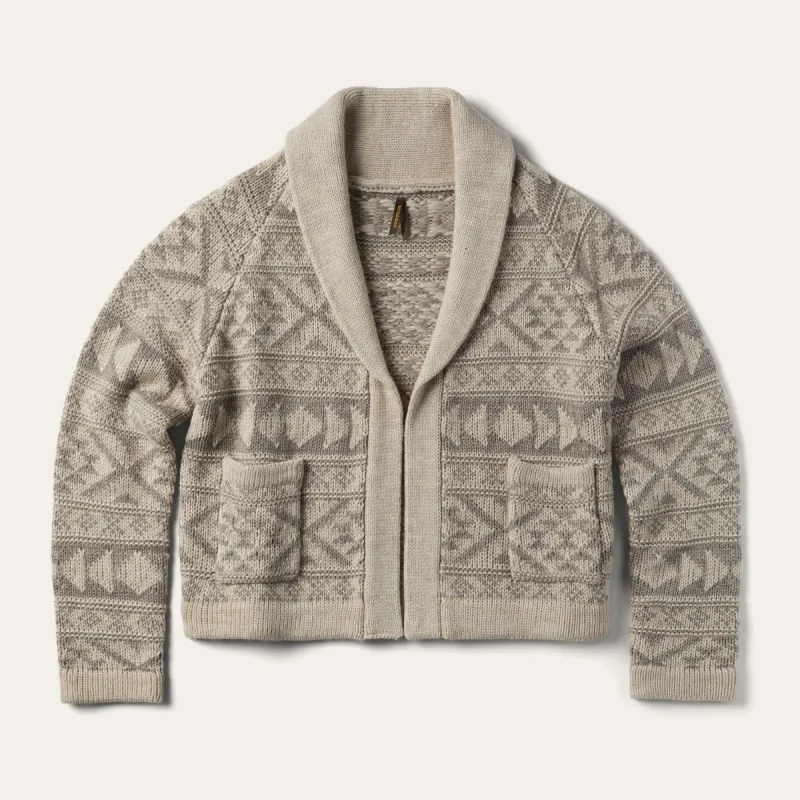 Cropped Shawl Collar Cardigan sold by Stetson