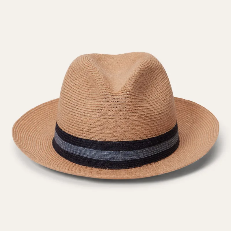 Triad Straw Fedora sold by Stetson