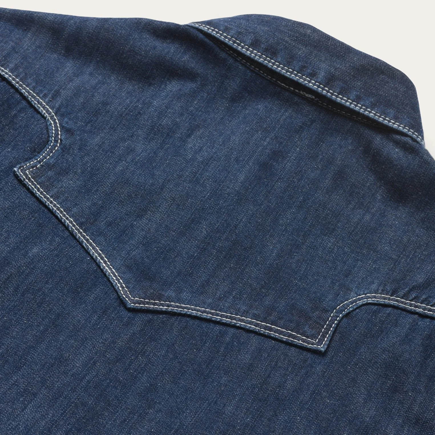Dark Denim Vintage Western Shirt sold by Stetson product image thumbnail 4