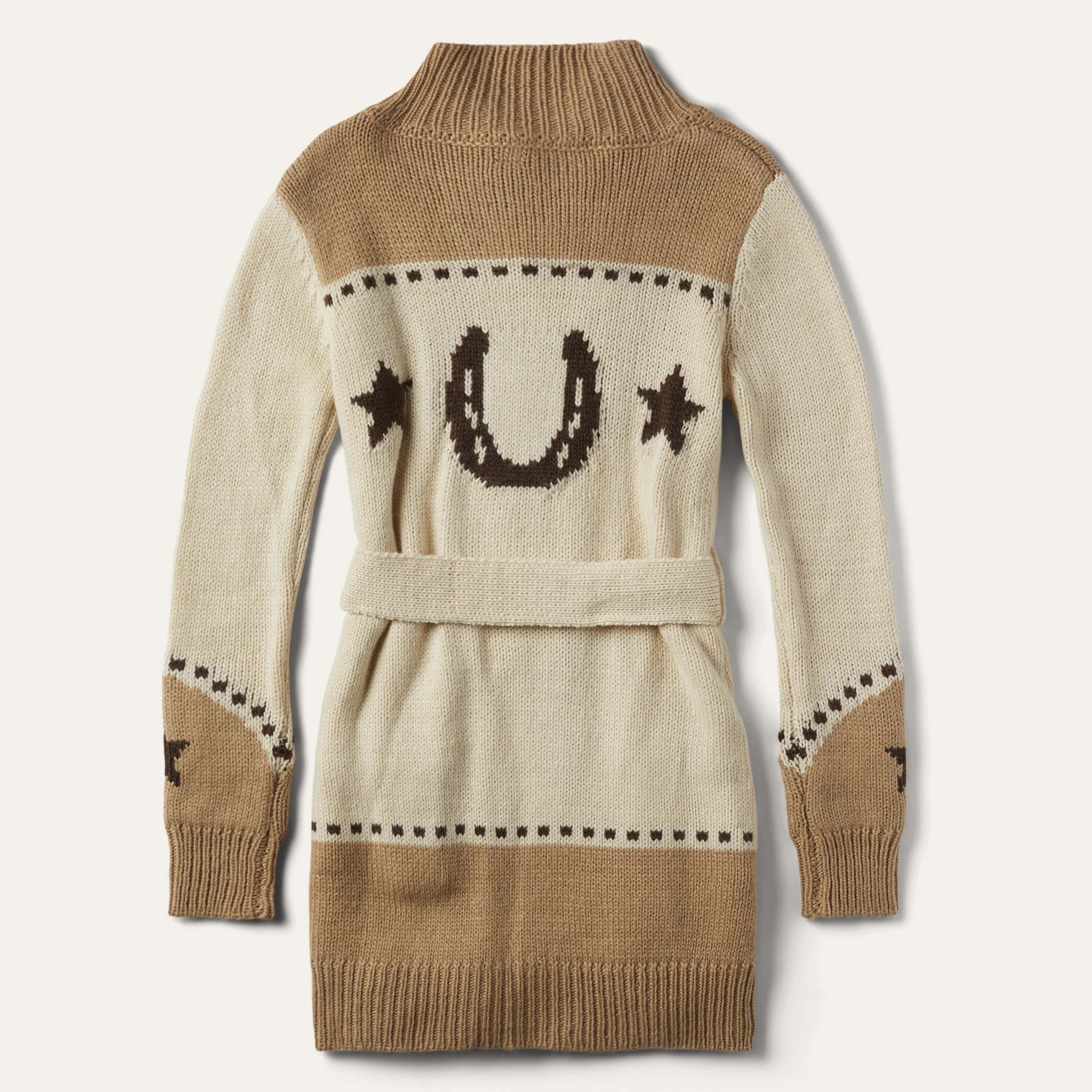 Horseshoe & Star Belted Cardigan sold by Stetson product image thumbnail 3