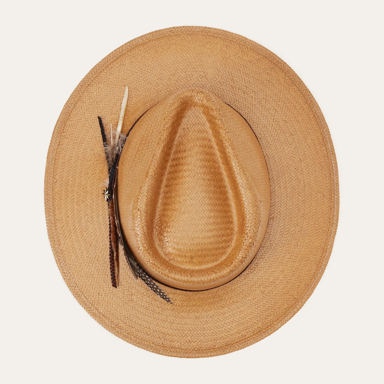 Juno Shantung Straw Fedora sold by Stetson product image thumbnail 4