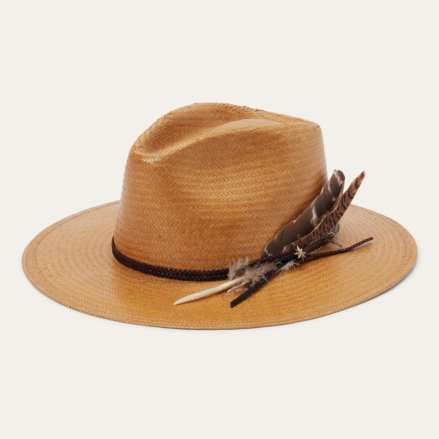 Juno Shantung Straw Fedora sold by Stetson product image thumbnail 2