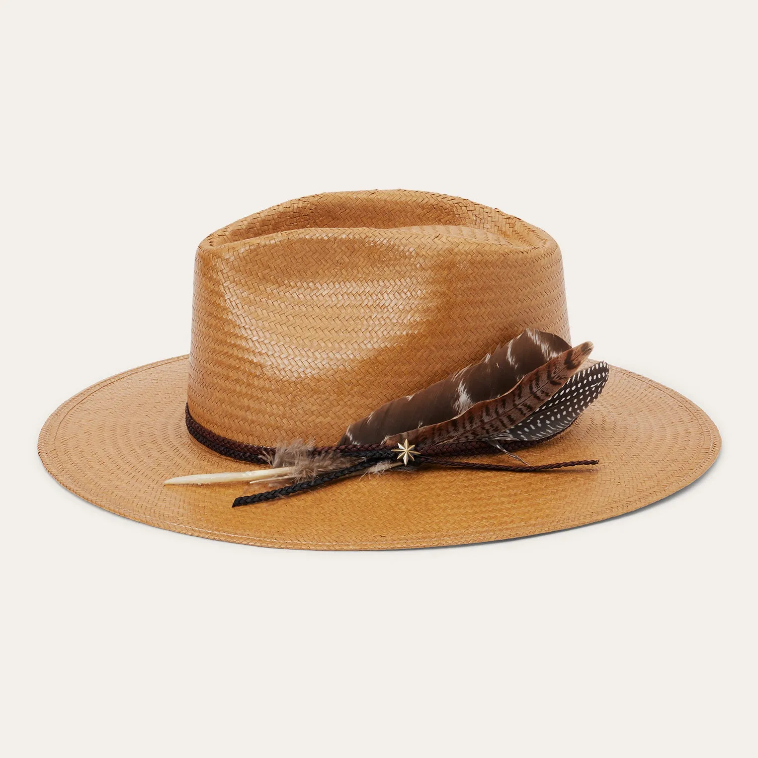 Juno Shantung Straw Fedora sold by Stetson product image thumbnail 3