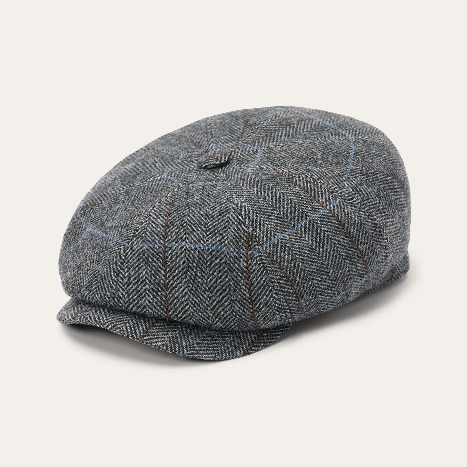 Wool Herringbone Hatteras Cap sold by Stetson product image thumbnail 2