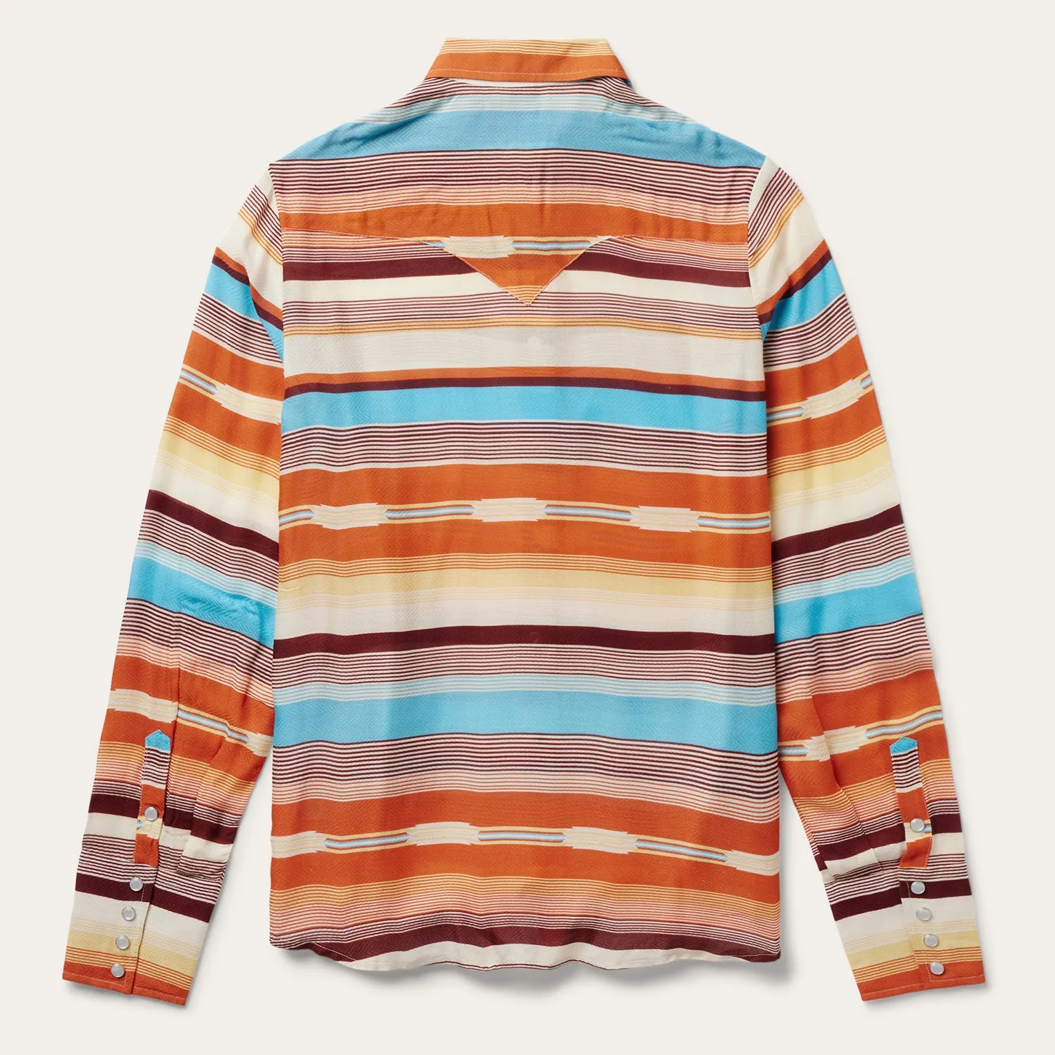 Sunset Serape Print Western Shirt sold by Stetson product image thumbnail 4
