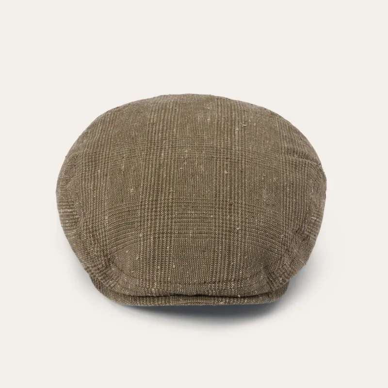 Glen Check Linen/Silk Kent Cap sold by Stetson