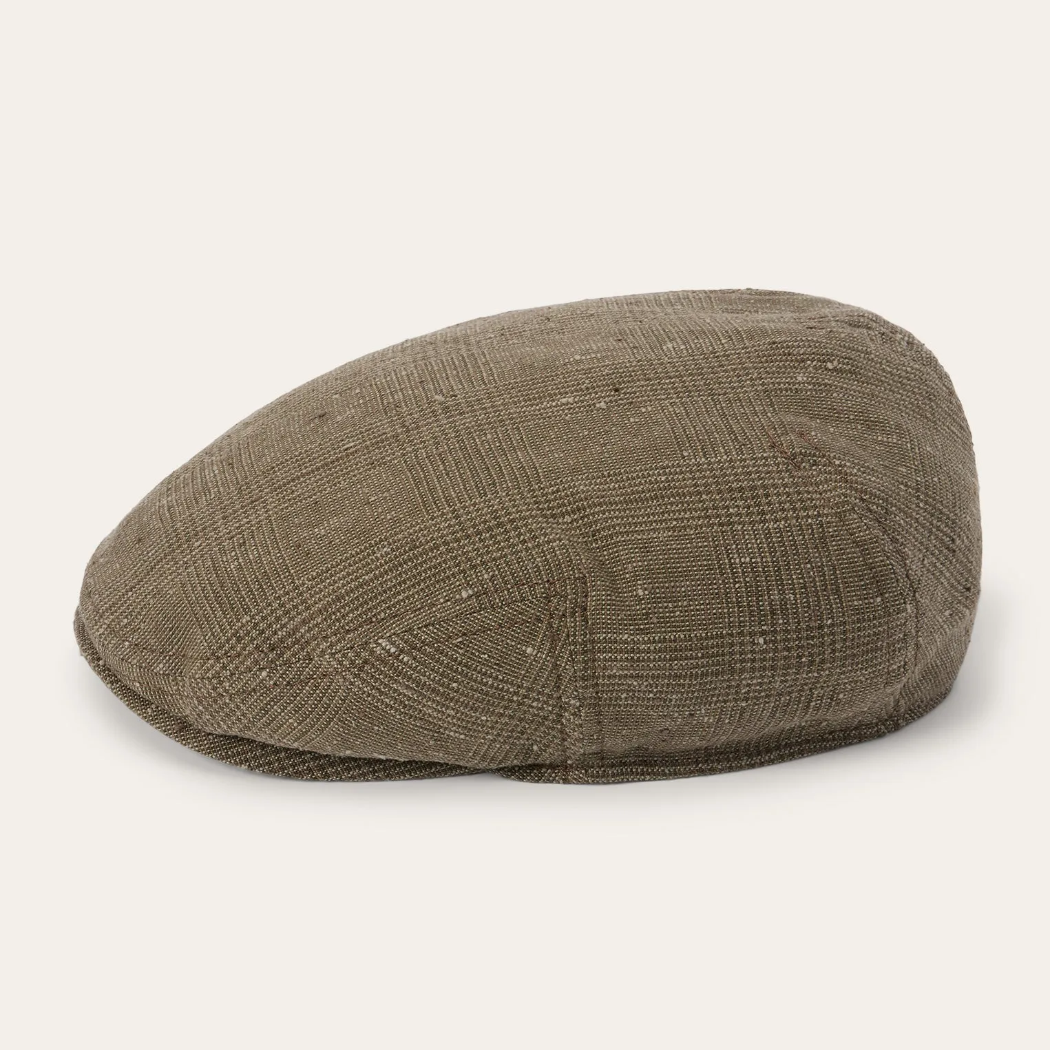 Glen Check Linen/Silk Kent Cap sold by Stetson product image thumbnail 3