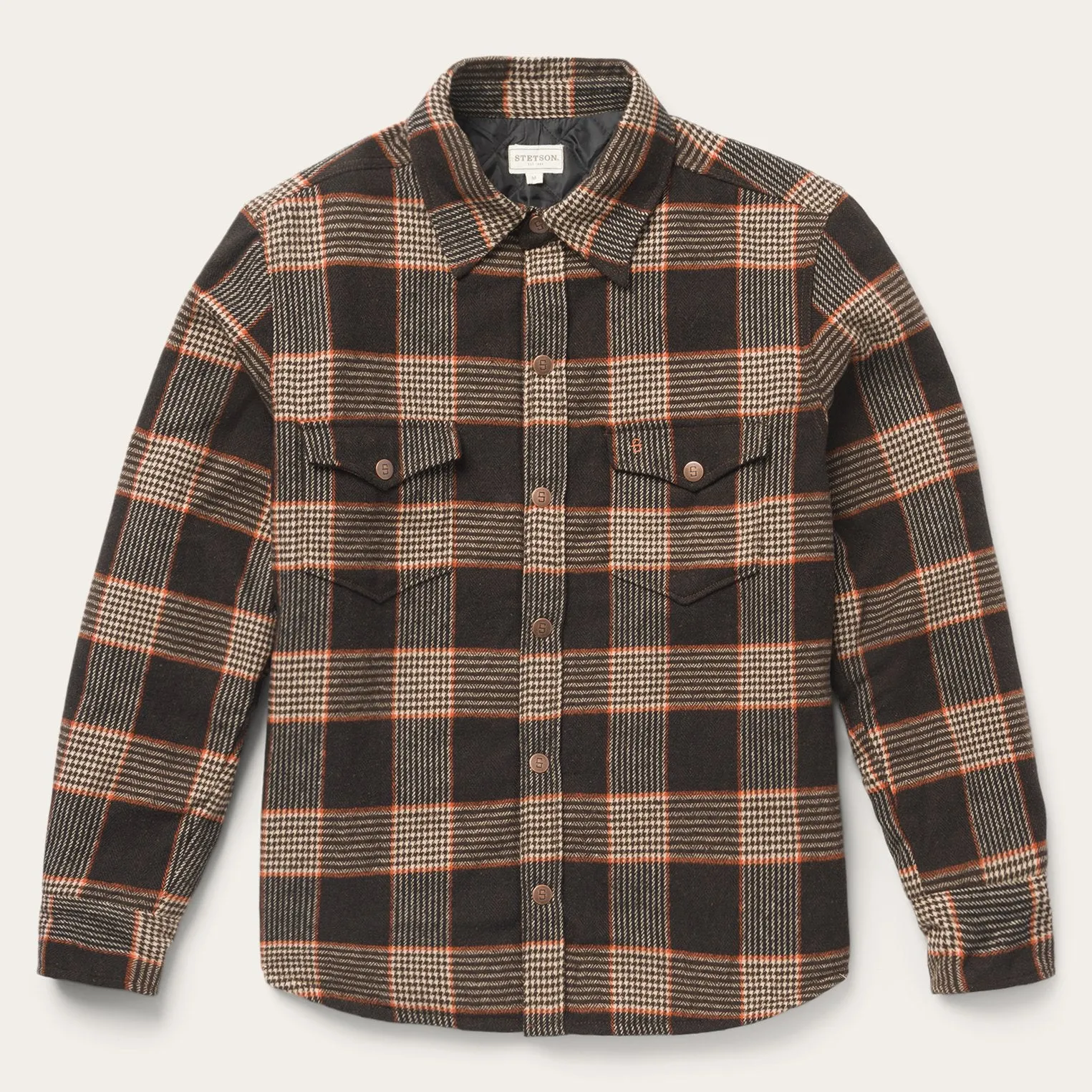 Quilted Wool Shirt Jacket sold by Stetson