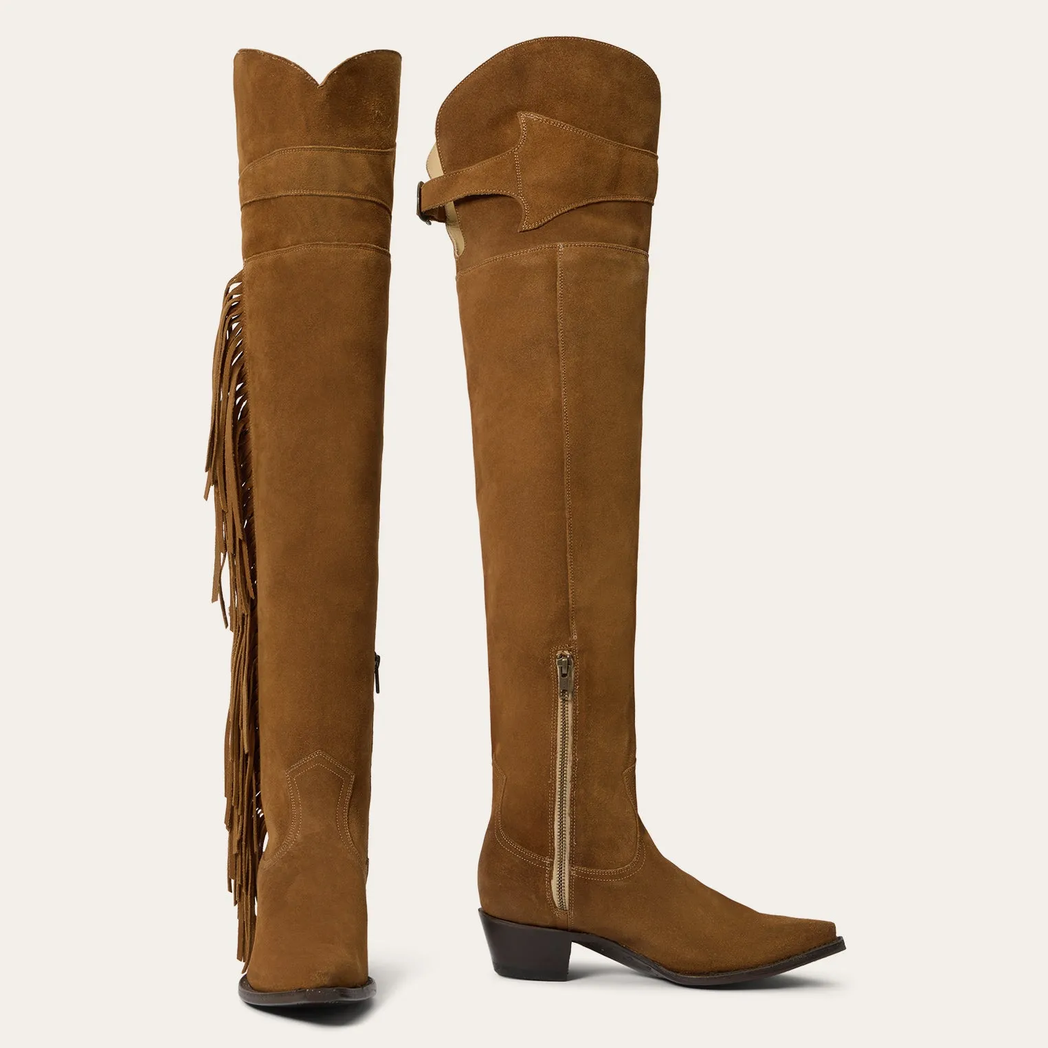Glam Over-The-Knee Fringe Boot sold by Stetson