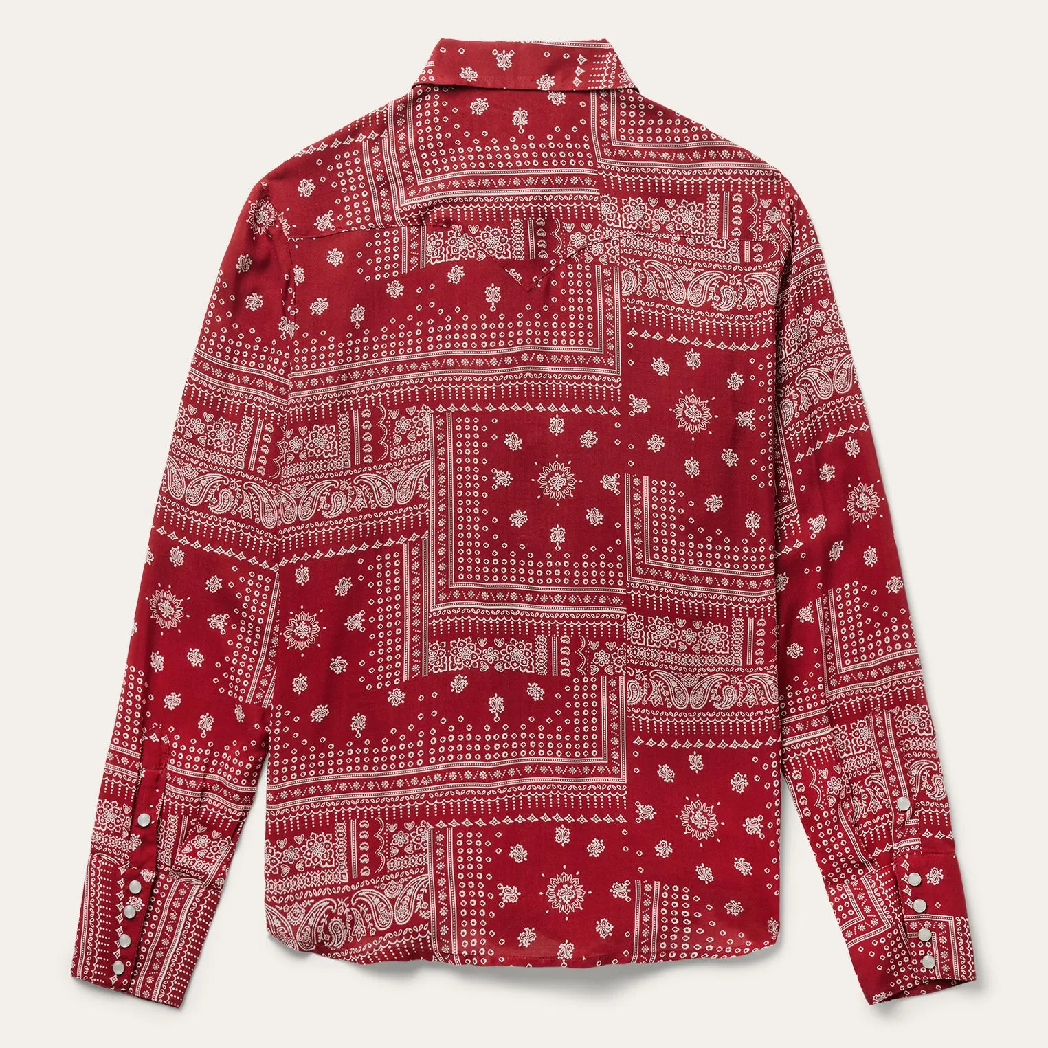 Red Bandana Patchwork Shirt sold by Stetson product image thumbnail 2