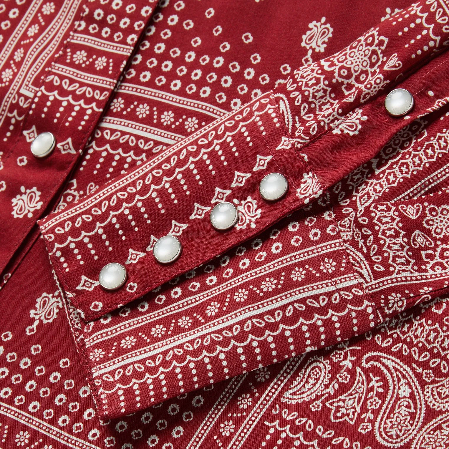 Red Bandana Patchwork Shirt sold by Stetson product image thumbnail 5