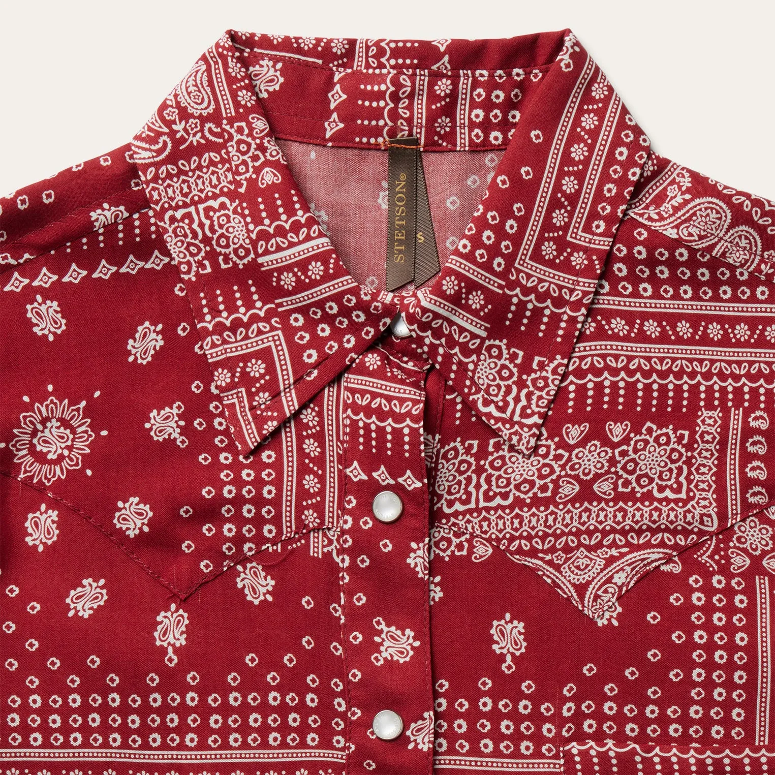 Red Bandana Patchwork Shirt sold by Stetson product image thumbnail 3