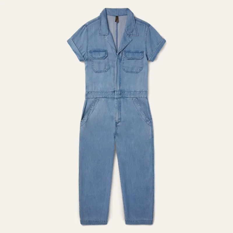 Notch Collar Jumpsuit sold by Stetson