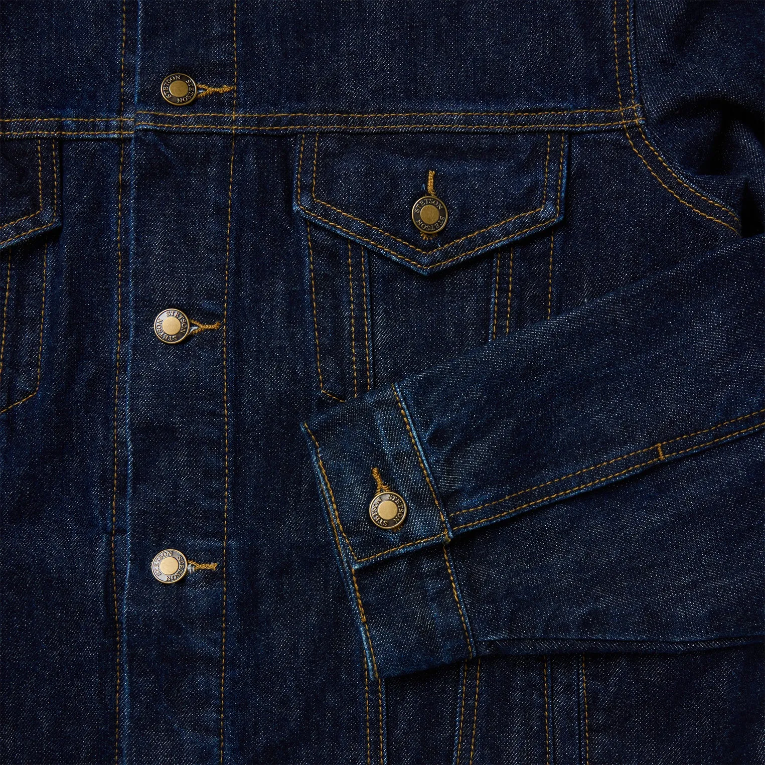 Raw Denim Trucker Jacket sold by Stetson product image thumbnail 4