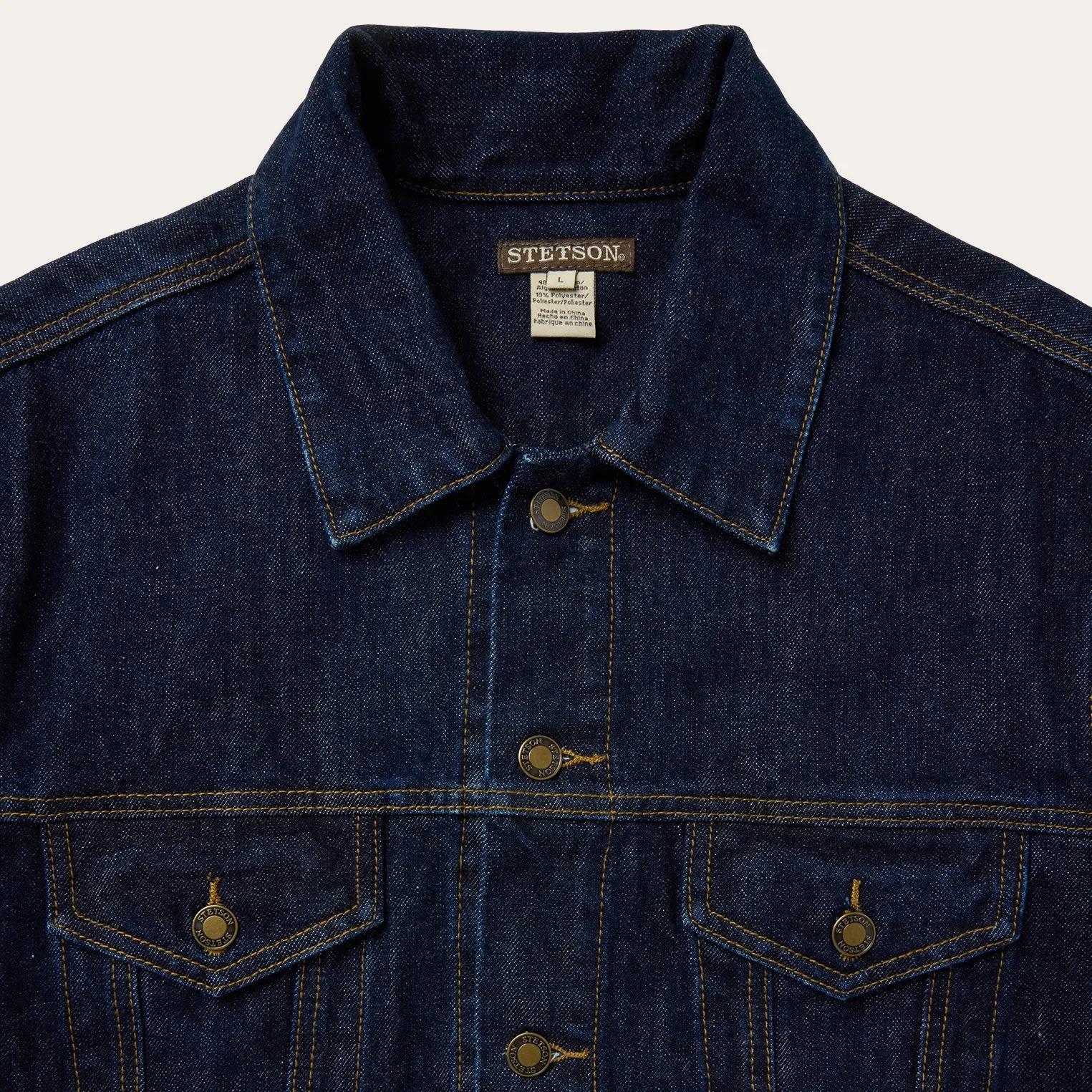 Raw Denim Trucker Jacket sold by Stetson product image thumbnail 3