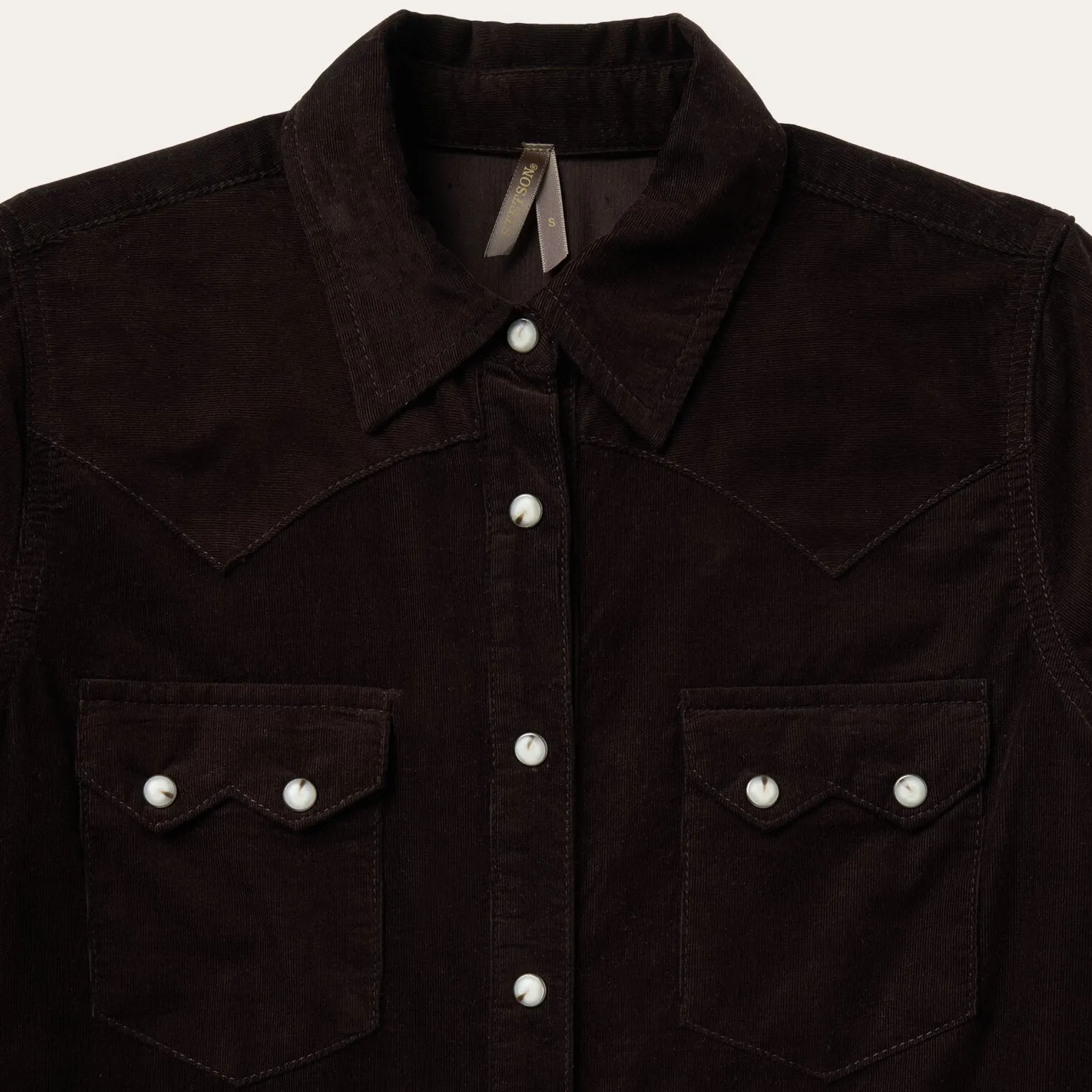 Corduroy Denim Western Shirt sold by Stetson product image thumbnail 3