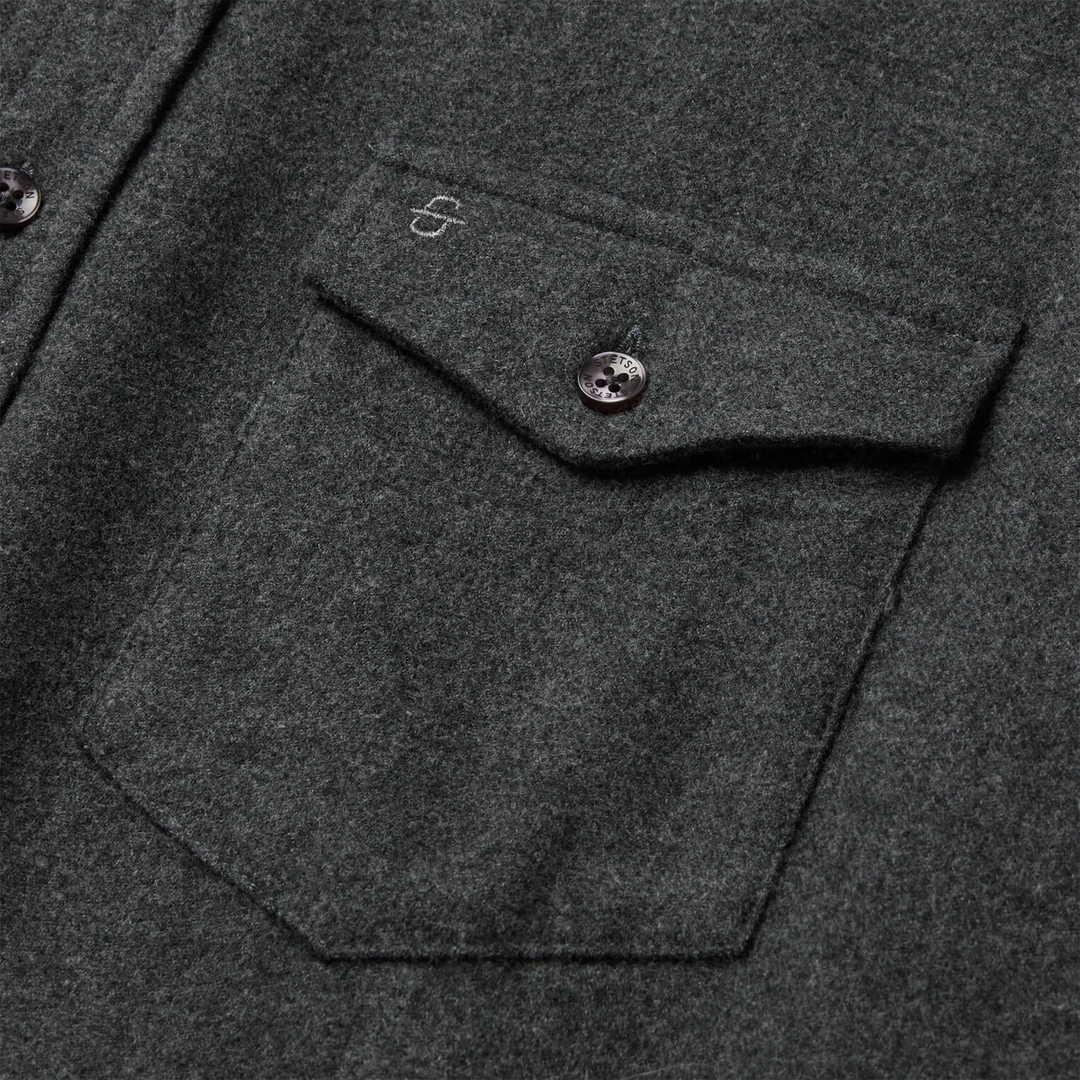 Heathered Flannel Button-Down Shirt sold by Stetson product image thumbnail 4