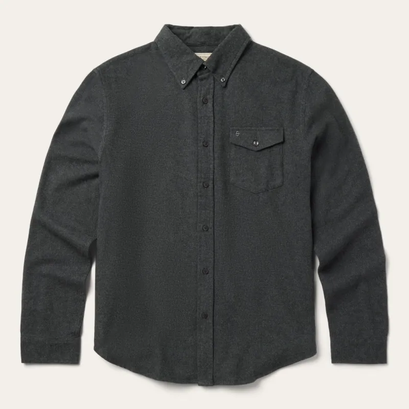 Heathered Flannel Button-Down Shirt sold by Stetson