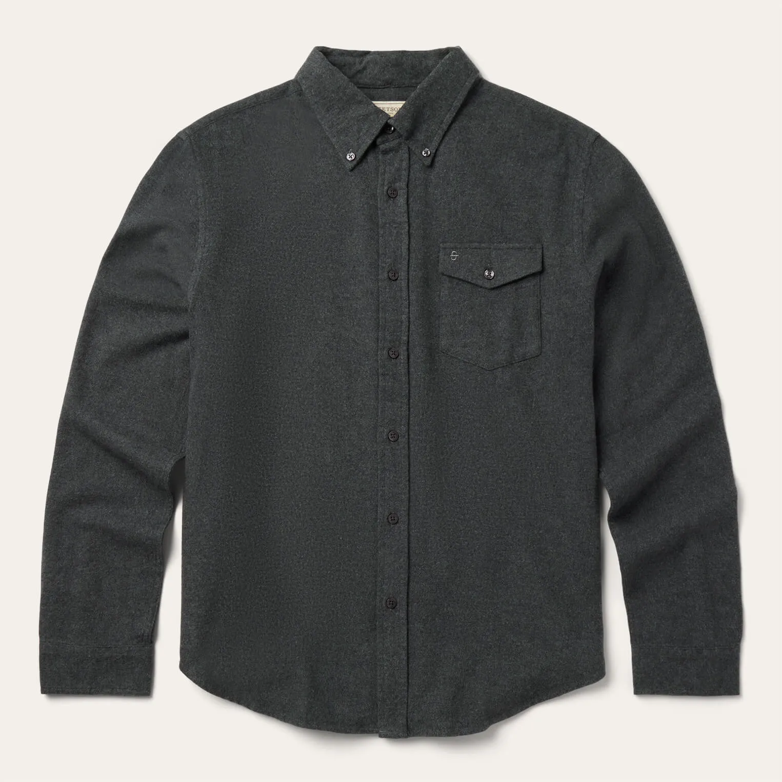 Heathered Flannel Button-Down Shirt sold by Stetson