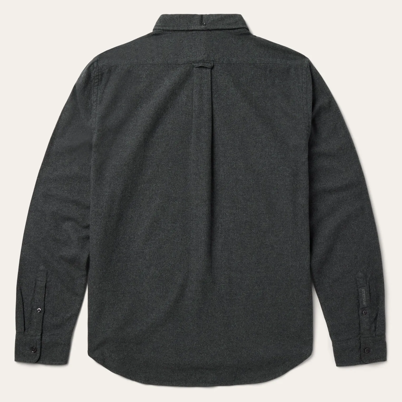 Heathered Flannel Button-Down Shirt sold by Stetson product image thumbnail 2