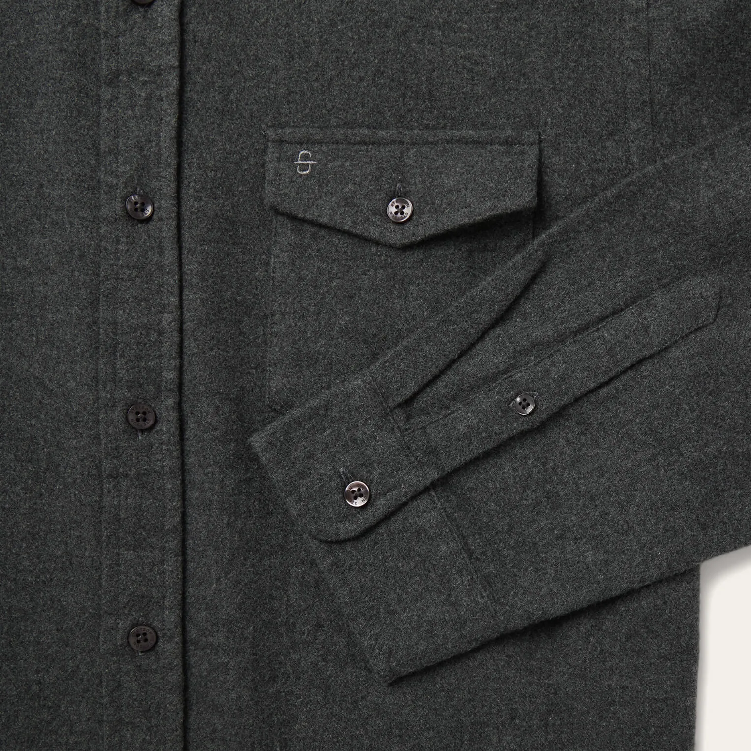 Heathered Flannel Button-Down Shirt sold by Stetson product image thumbnail 5