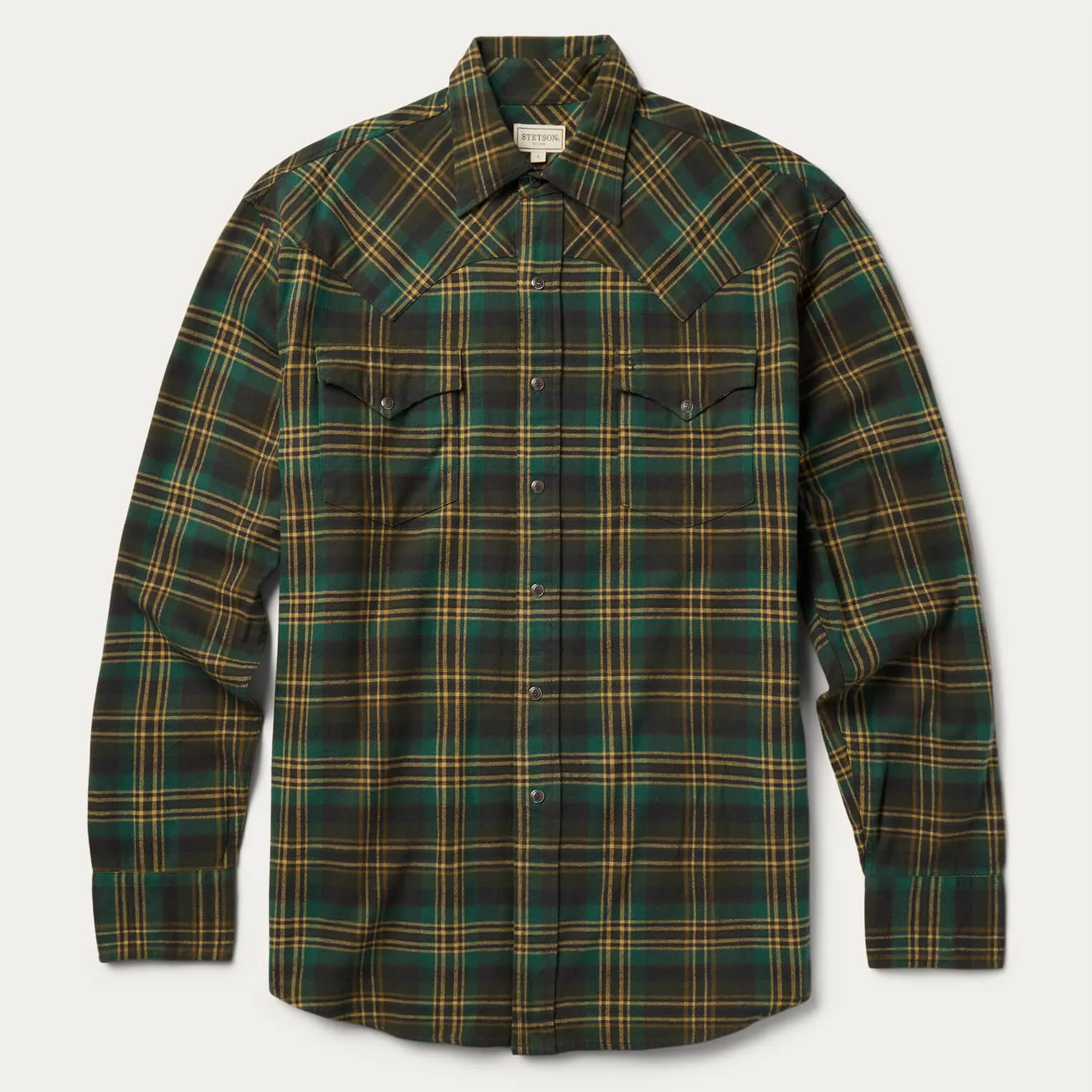Brushed Flannel Western Shirt sold by Stetson