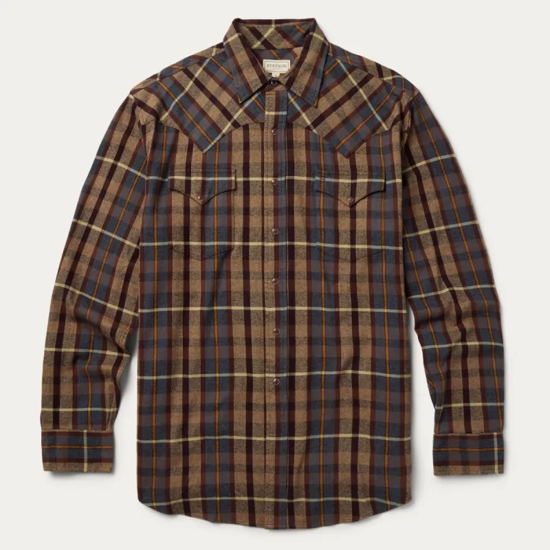 Brushed Flannel Western Shirt sold by Stetson