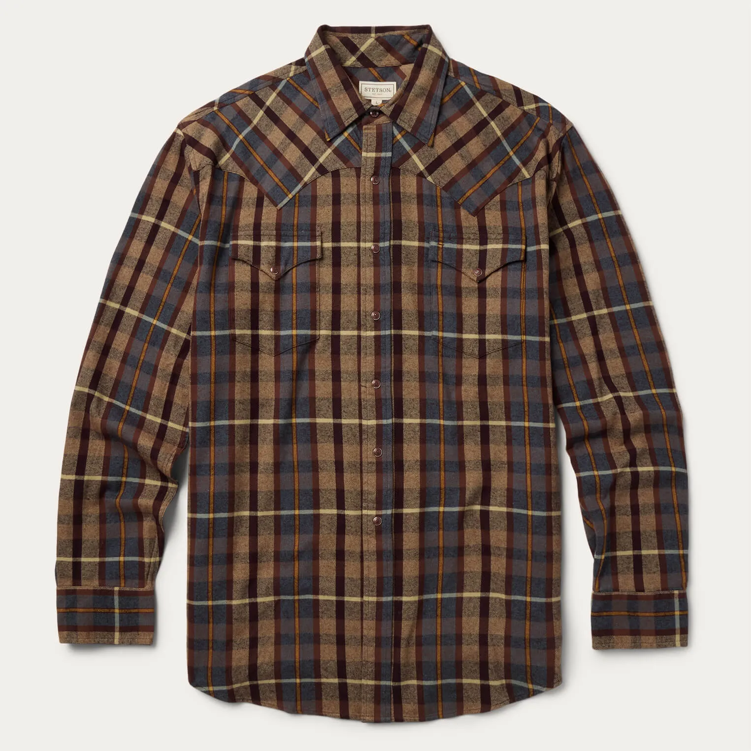 Brushed Flannel Western Shirt sold by Stetson