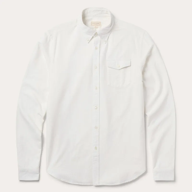Peached Oxford Button-Down Shirt sold by Stetson