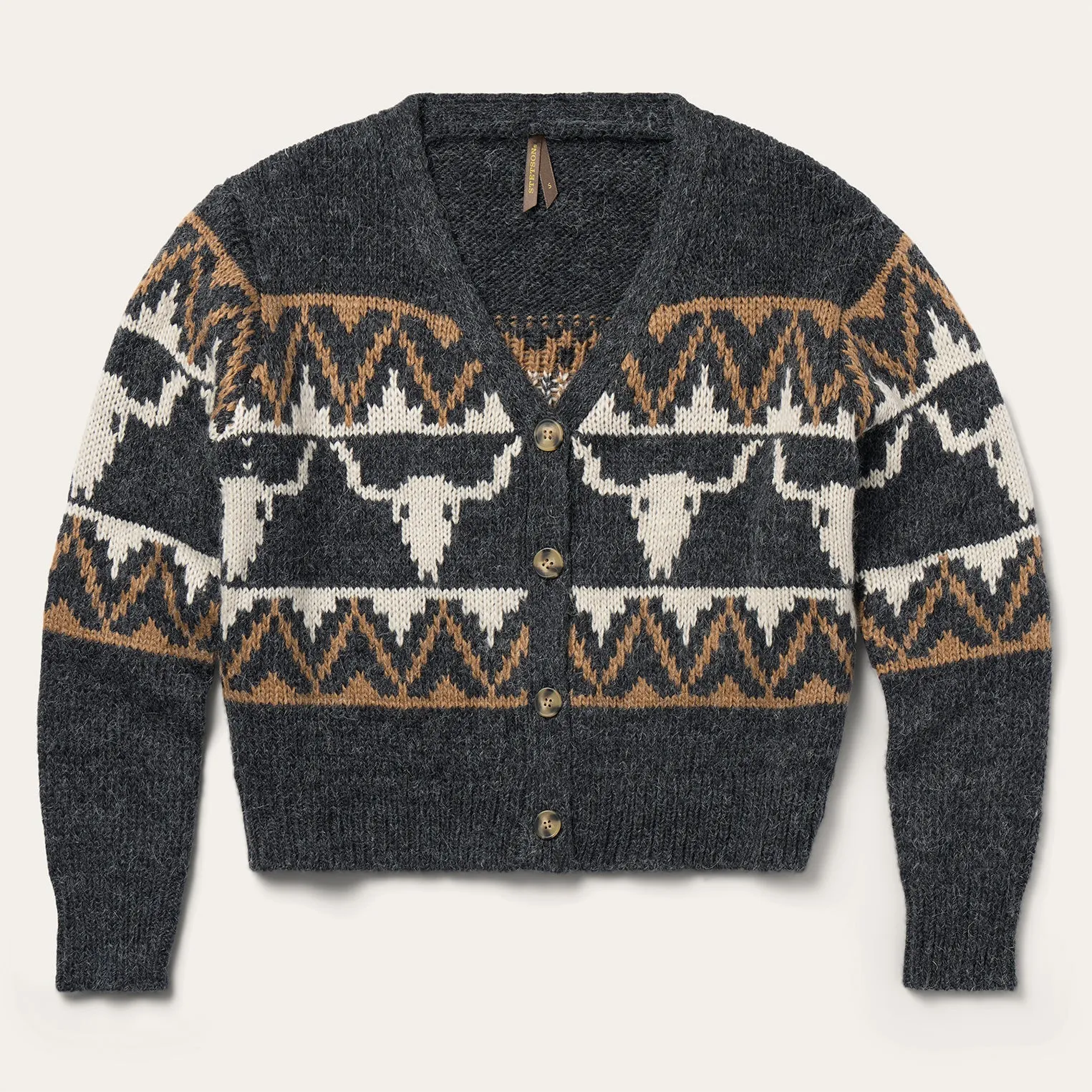 Vintage Steer Head Cardigan sold by Stetson