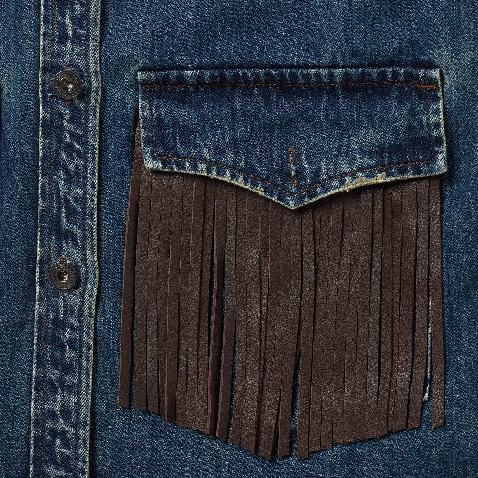 Dark Denim Fringe Jacket sold by Stetson product image thumbnail 4
