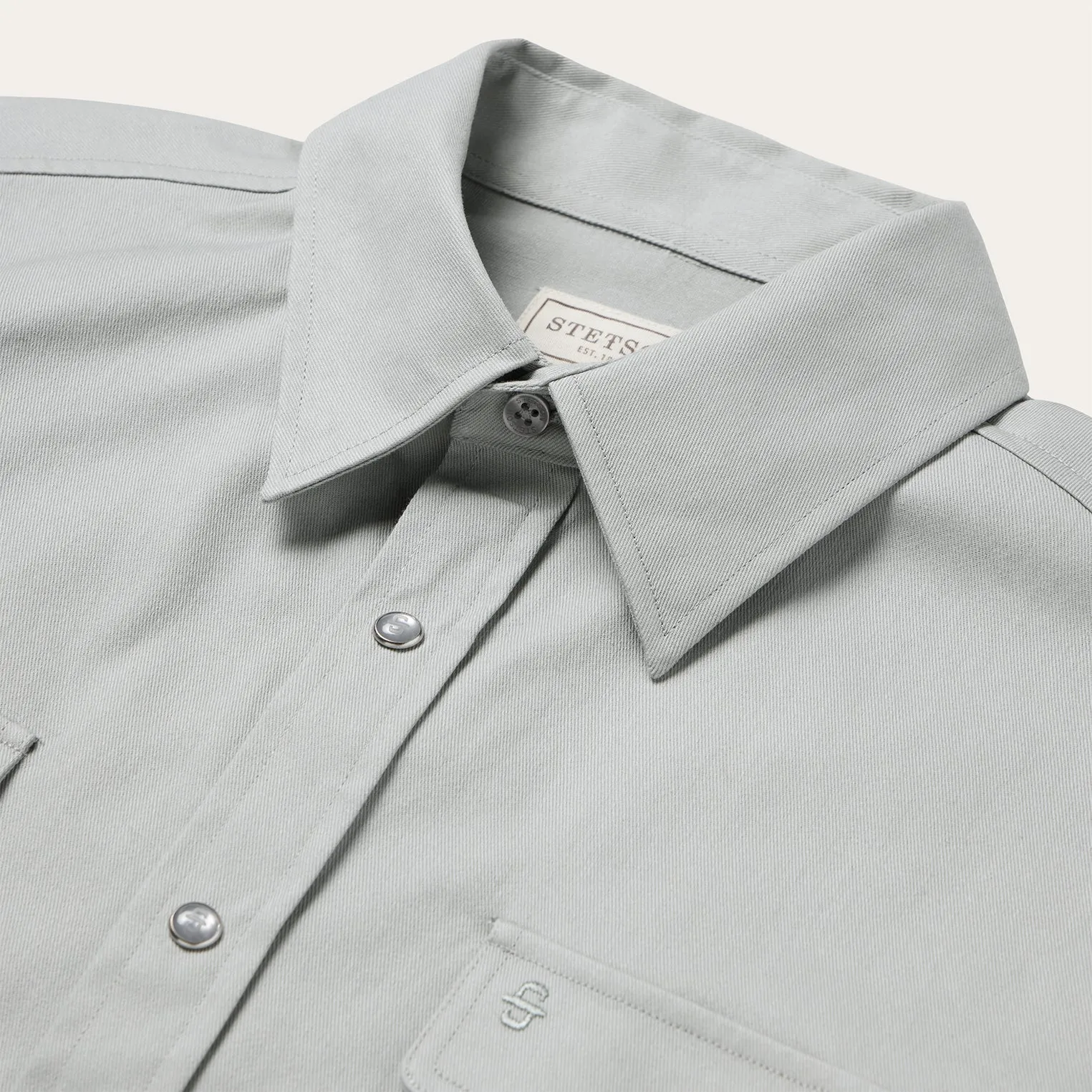 Brushed Twill Western Shirt sold by Stetson product image thumbnail 3
