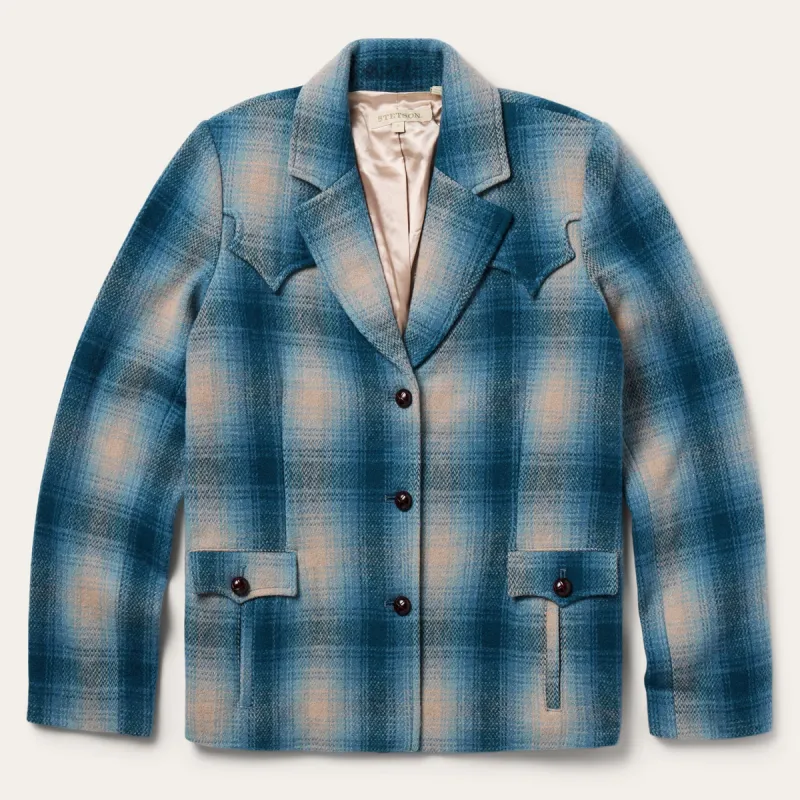 Wool Plaid Western Blazer sold by Stetson