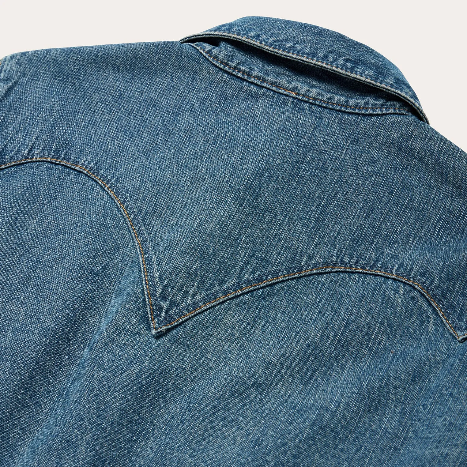 Chocolate Snap Western Denim Shirt sold by Stetson product image thumbnail 4