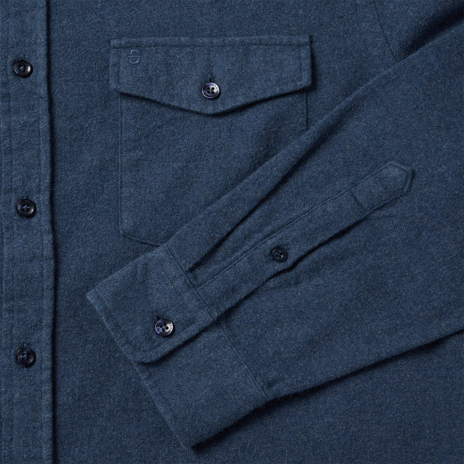 Heathered Flannel Button-Down Shirt sold by Stetson product image thumbnail 5