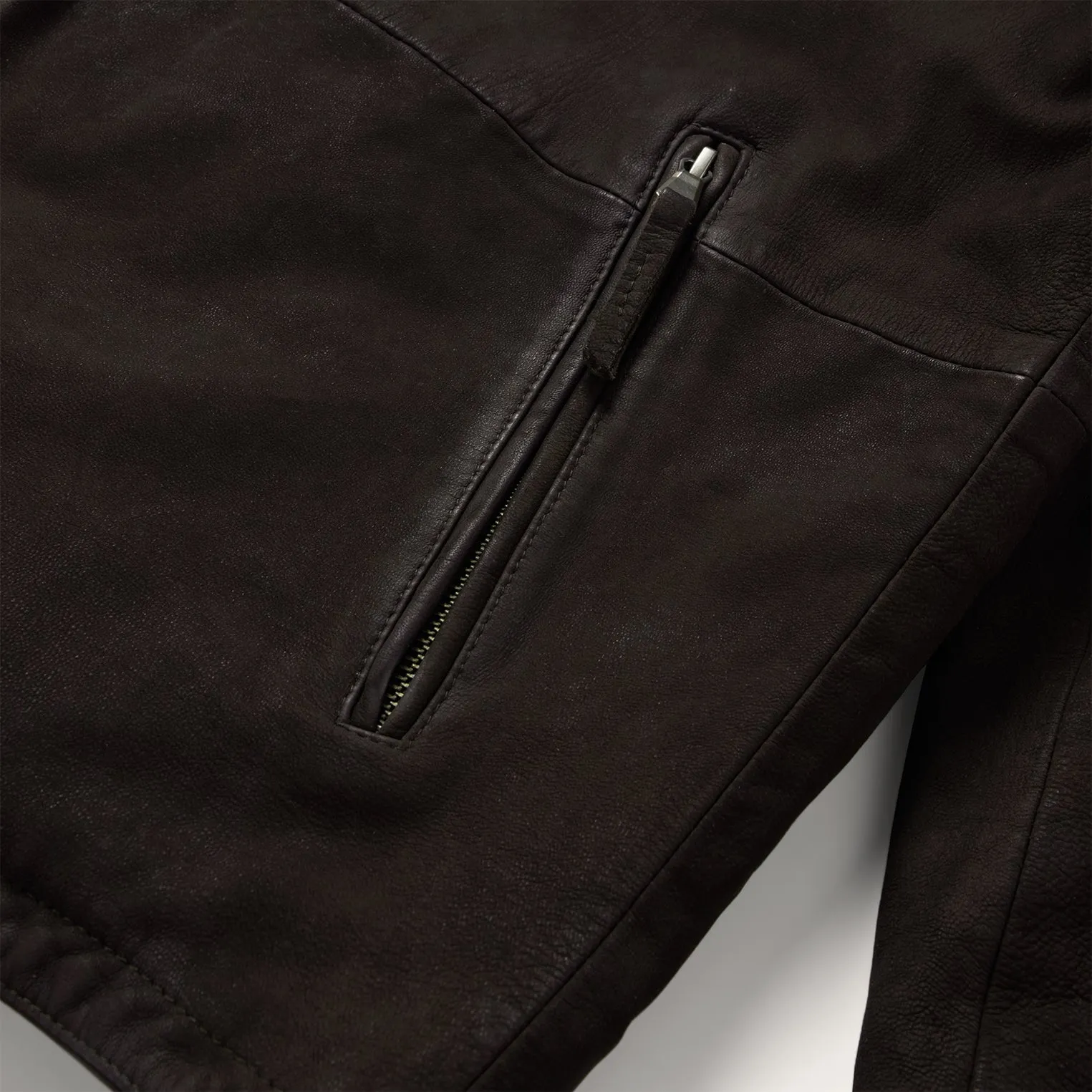 Zip Front Suede Leather Jacket sold by Stetson product image thumbnail 4