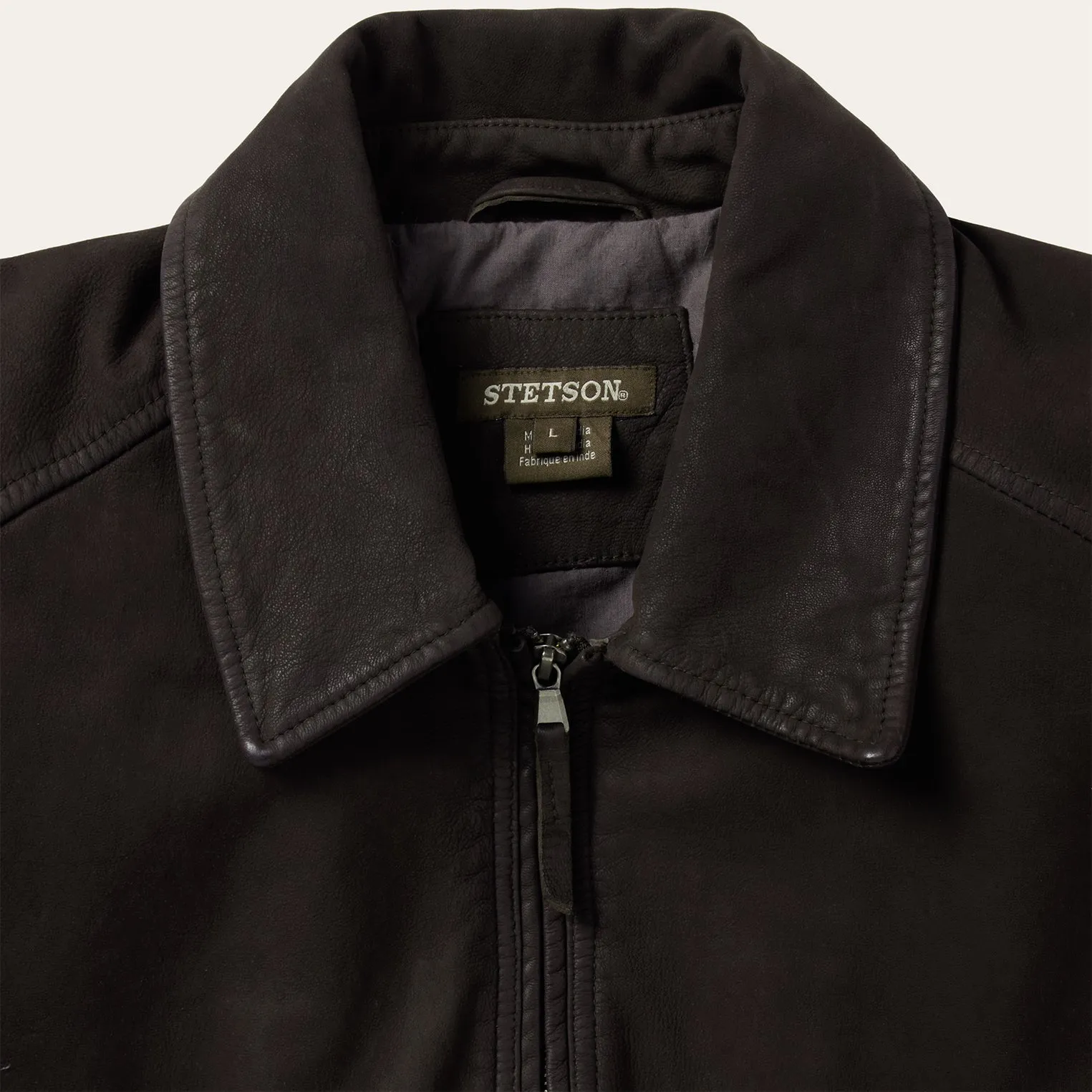 Zip Front Suede Leather Jacket sold by Stetson product image thumbnail 3