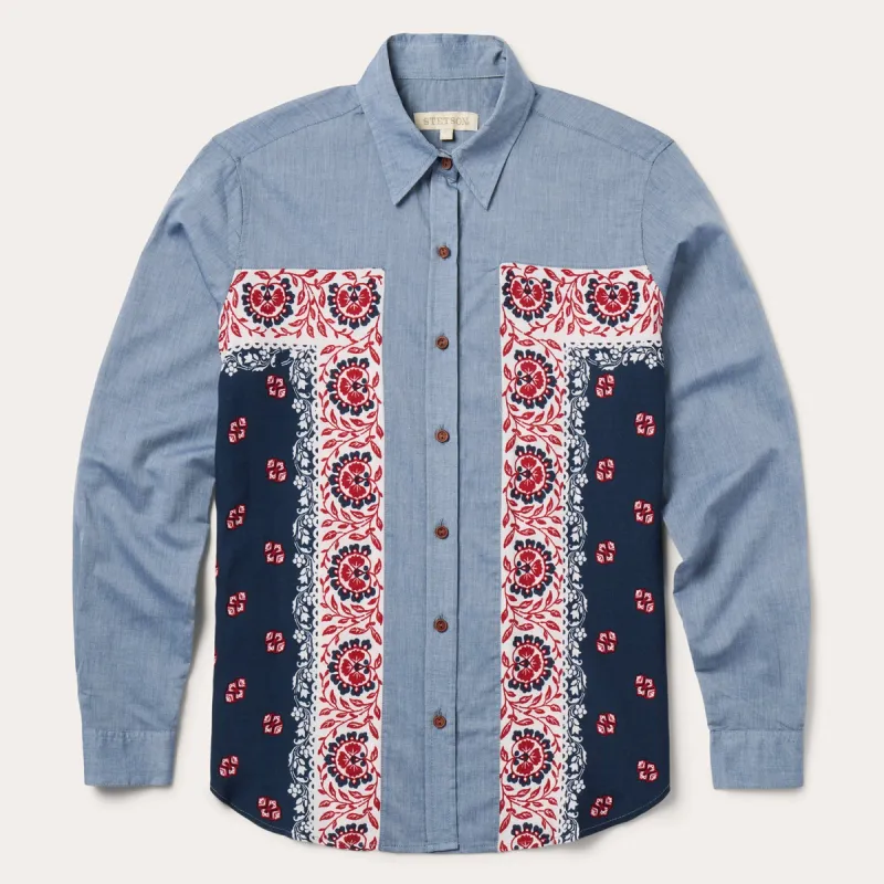 Chambray Bandana Shirt sold by Stetson